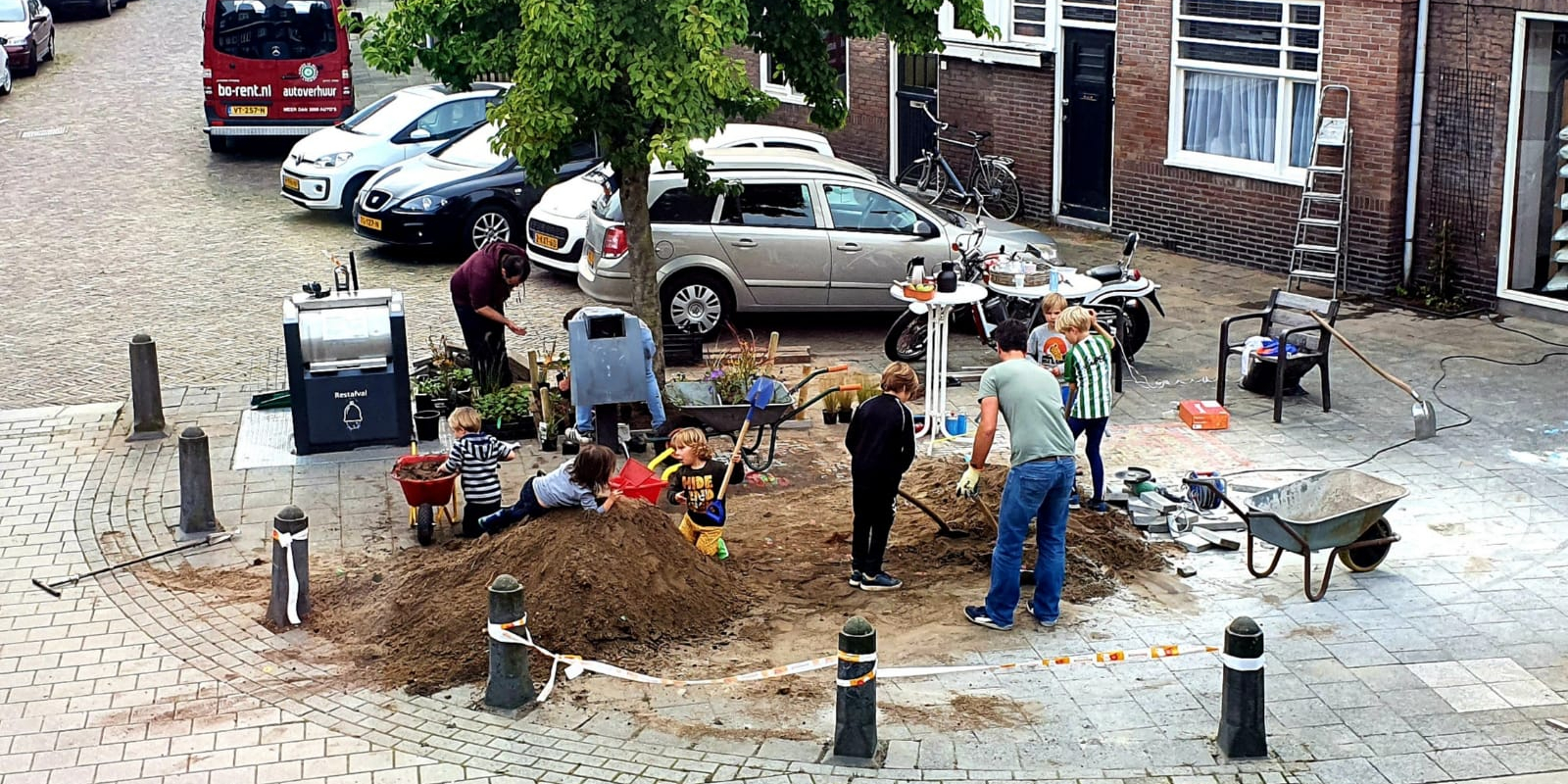 Buurt aan het werk
