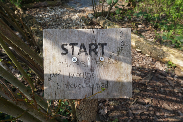Vogellanden Beleeftuin Blotevoetenpad van Merijn