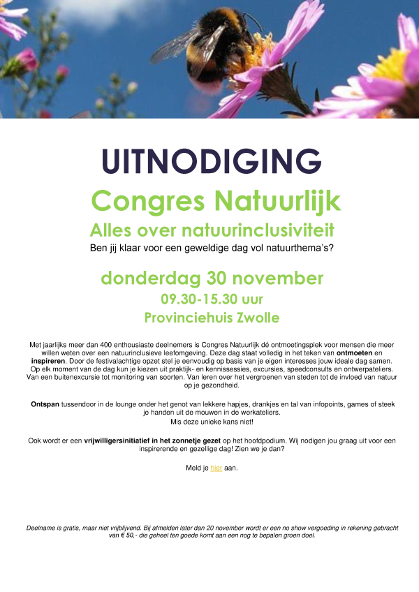 Communicatie toolkit Congres Natuurlijk!