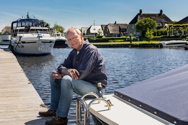 Harry Stegeman, auteur boek In de Kop van Overijssel, foto Pedro Sluiter. Foto Zwolle