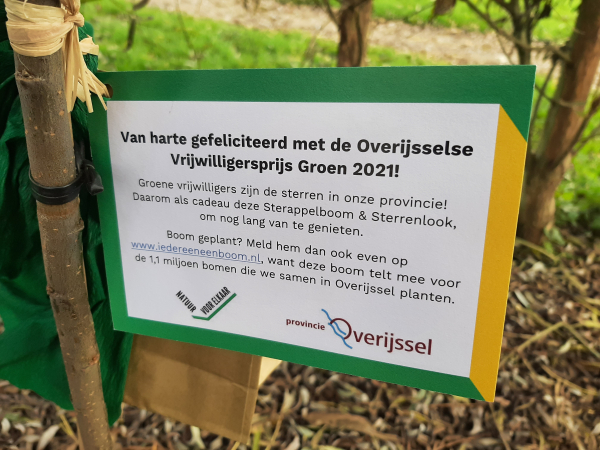 Overijsselse Vrijwilligersprijs kleurt groen