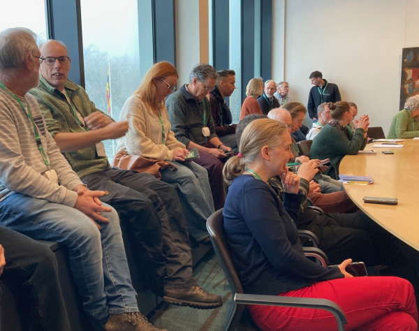 Drukte bij de workshop Biodiversiteit en de Omgevinsgwet