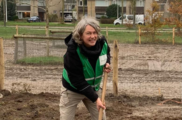 Monique Meijer op de Wijkboerderij De Eemhoeve