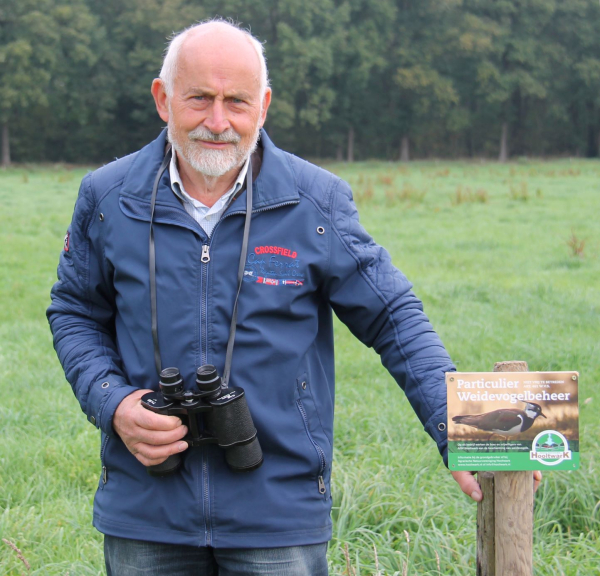 Weidevogel-vrijwilliger Herman Kraak is volop in het veld te vinden